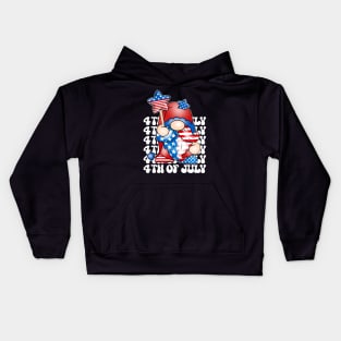 4th of July gnome Kids Hoodie